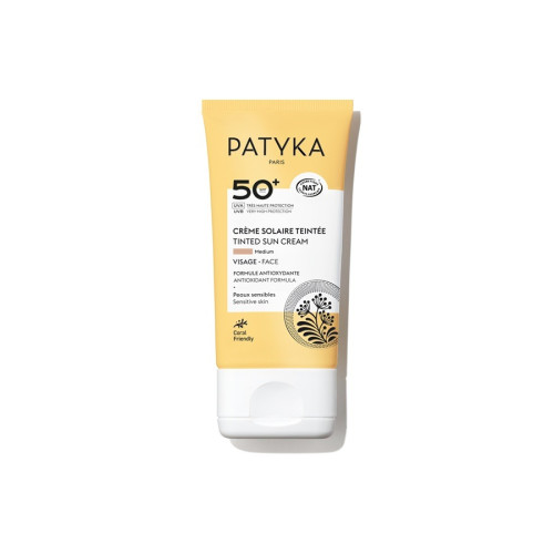 Patyka Suncare Слънцезащитен тониран крем за лице medium SPF50+ 40 мл