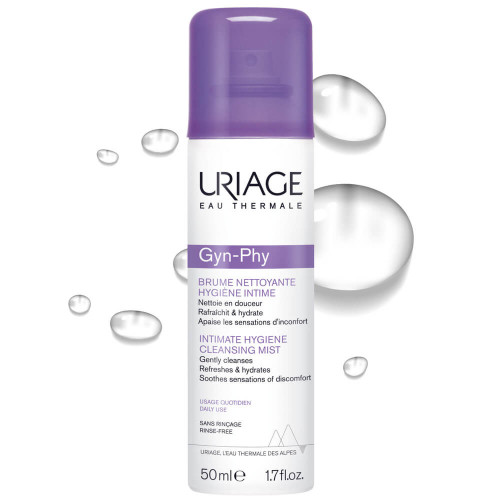 Uriage Gyn-Phy Почистващ аерозол за интимна хигиена 50 мл