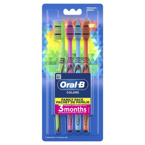 Oral-B Family Pack Четка за зъби със средна твърдост х 4 броя