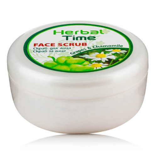 Herbal Time Скраб за лице с масло от гроздови семки и екстракт от лайка 250 мл