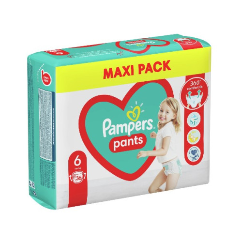 Пелени - гащички Pampers Pants Размер 6 XL 36 бр Procter & Gamble