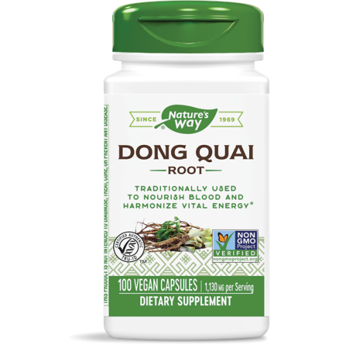 Nature's Way Dong Qual Root Корен от Китайска ангелика в подкрепа на женския организъм при менопауза 565 мг х100 V капсули 
