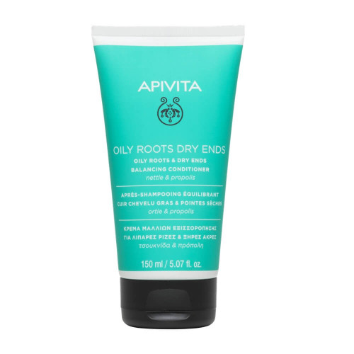 Apivita Holistic Hair Care Балсам за коса за мазен скалп и сухи краища 150 мл