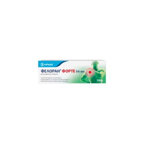 Фелоран Форте 5% Гел за болки и възпаления в сухожилията 120 гр Sopharma