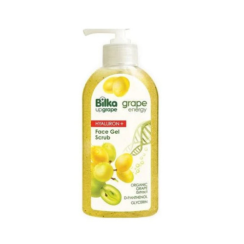 Bilka Grape Energy Hyaluron+ Хидратиращ гел-скраб за лице с екстракт от бяло грозде 200 мл