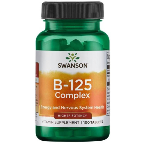Swanson B-125 Complex Витамин В-125 Комплекс 100 таблетки 