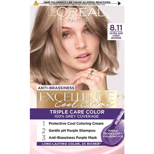 L’Oreal Excellence Cool Creme Боя за коса 8.11 Ultra Ash Light Blonde