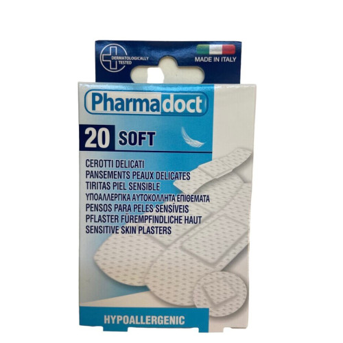 Pharmadoct Soft Хипоалергенен пластир с различни размери х 20 броя