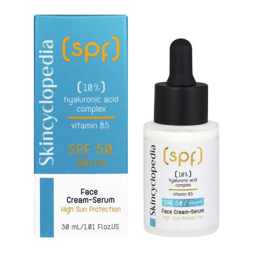 Skincyclopedia SPF50 Крем-серум с хиалурон 30 мл