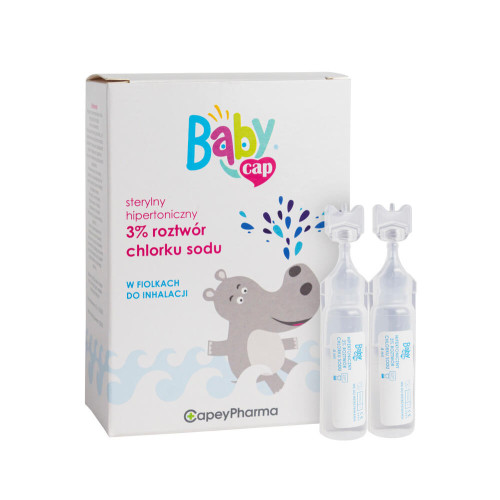 BabyCap Стерилен Хипертоничен 3% разтвор натриев хлорид във флакони 4 мл х 18 бр 
