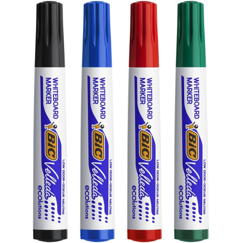 BIC Velleda Маркер за бяла дъска 4 цвята 