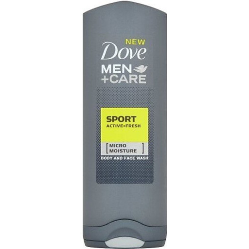 Dove Men+ Care Sport Active+ Fresh Хидратиращ душ-гел за лице и тяло за мъже 250 мл