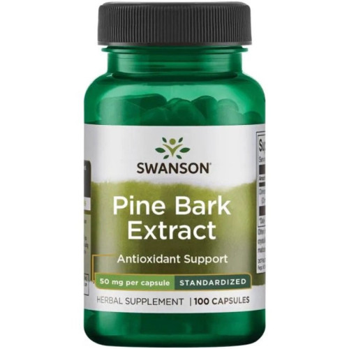 Swanson Pine Bark Extract Екстракт от Борова Кора за добро здраве х100 капсули