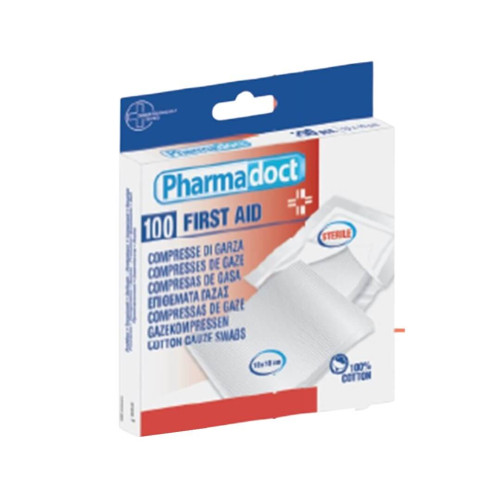 Pharmadoct Стерилна памучна марля 10х10 cм х100 бр