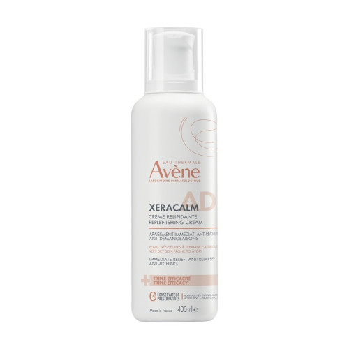 Avene Xeracalm AD Релипидиращ крем за лице и тяло 400 мл
