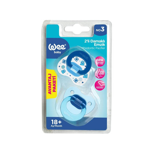 Wee Baby Ортодонтични залъгалки 18М+ х 2 броя