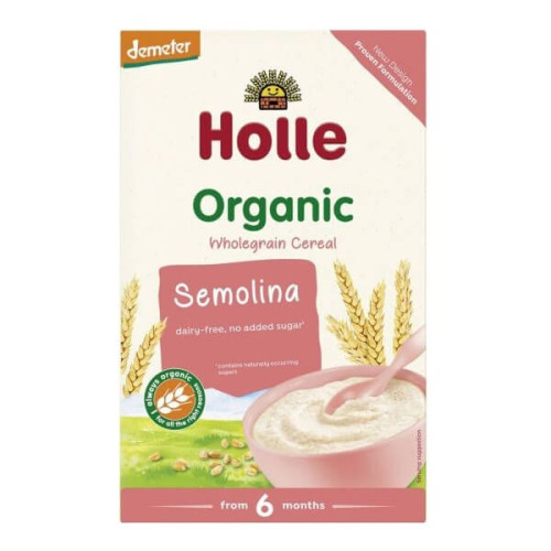 Holle Био Безмлечна каша с грис 6М+ 250 гр