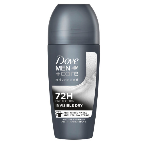 Dove Men+Care Advanced Invisible Dry Дезодорант рол он против изпотяване за мъже 50 мл
