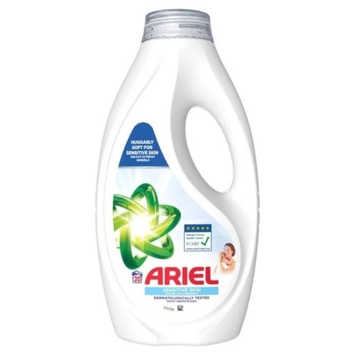 Ariel Sensitive Skin Течен перилен препарат за цветно пране 1.8 л