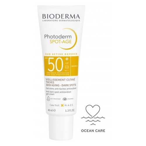 Bioderma Photoderm Spot-age Слънцезащитен крем за лице против пигментни петна и бръчки SPF50+ 40 мл