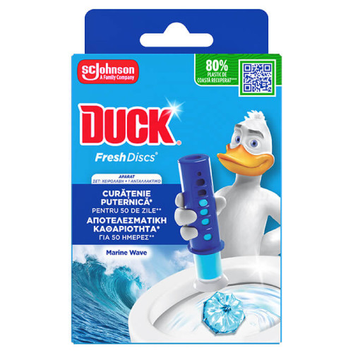 Duck Fresh Discs Гел дискове за тоалетна чиния Marine Wave 36 мл