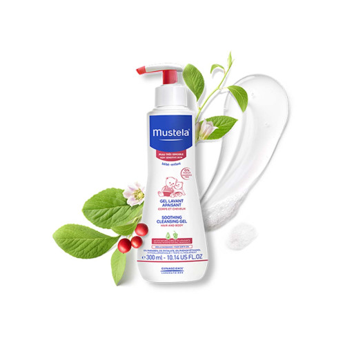 Mustela Измиващ гел за коса и тяло за много чувствителна кожа 300 мл