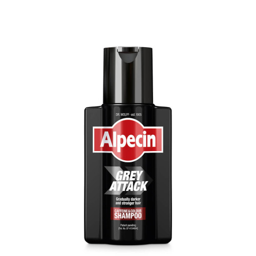 Alpecin Grey Attack Оцветяващ шампоан с кофеин за посивели коси 200 мл