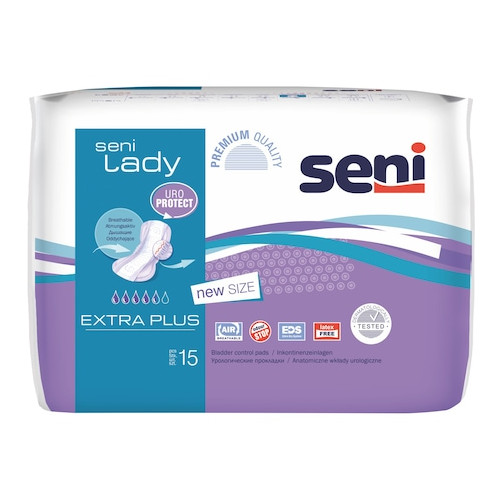 Seni Lady Extra Plus Урологични подложки за жени 4.5 капки х 15 бр