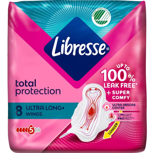 Libresse Total Protection Дамски превръзки х 8 бр