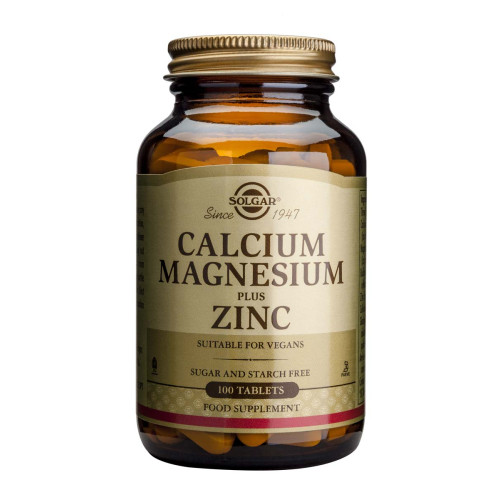Solgar Calcium Magnesium plus Zinc Калций Магнезий + Цинк 500 мг х100 таблетки
