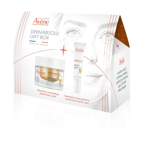 BOX Avene DermAbsolu Уплътняващ дневен крем 50 мл + Avene DermAbsolu Крем филър за околоочен контур 15 мл Комплект