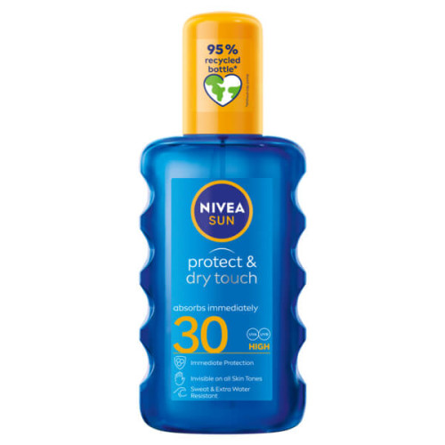Nivea Sun Protect & Dry Touch Слънцезащитен спрей за тяло SPF30 200 мл