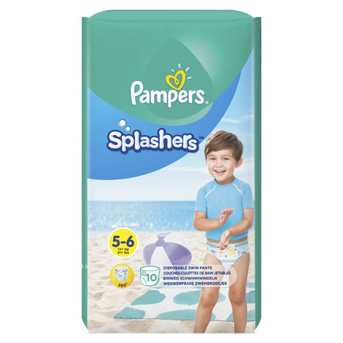 Пелени Pampers Splashers Бански гащички Размер 5 Junior 10 бр