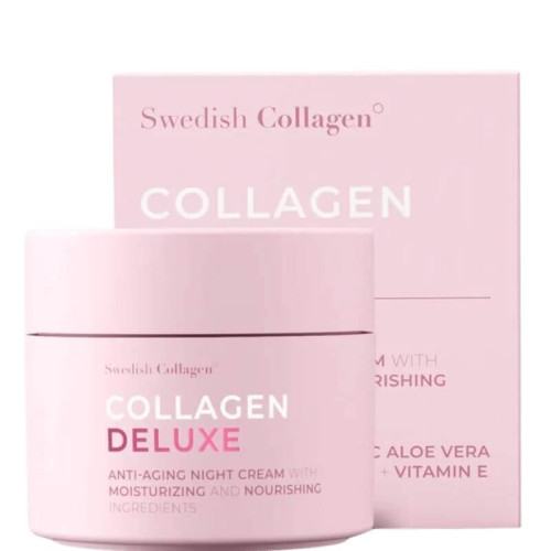 Swedish Collagen Deluxe Нощен анти-ейдж крем за лице 50 мл
