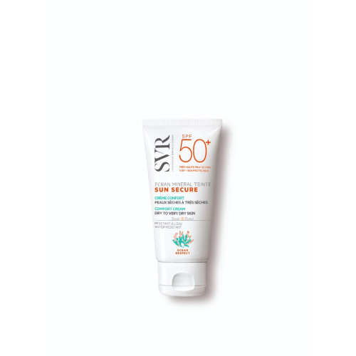 SVR Sun Secure Ecran Слънцезащитен тониран крем за суха и много суха кожа SPF50+ 50 мл