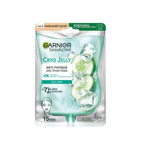 Garnier Skin Active Cryo Jelly Sheet Mask Маска за лице срещу торбички под очите 27 г