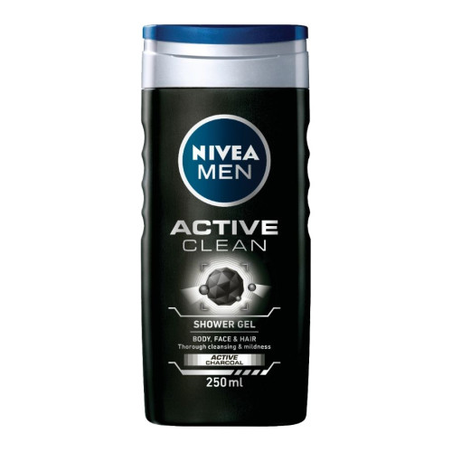 Nivea Men Active Clean Душ-гел за мъже с активен въглен 250 мл