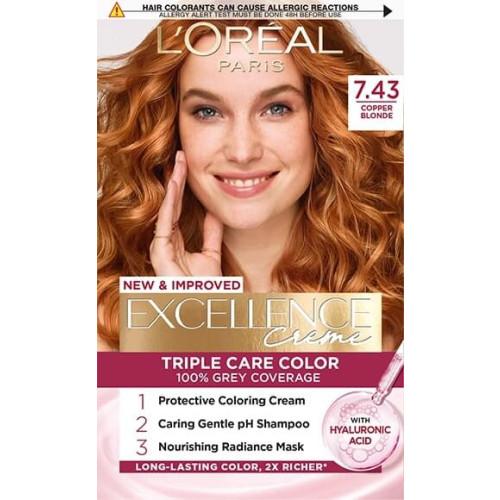 L’Oreal Excellence Creme Боя за коса 7.43 Copper Blonde