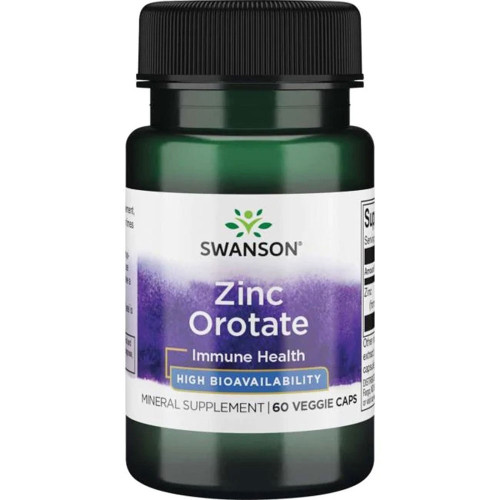 Swanson Zinc Orotate Цинков Оротат 10 мг х 60 капсули