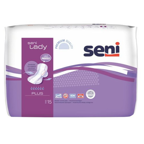Seni Lady Plus Урологични подложки за жени 6 капки х15 бр