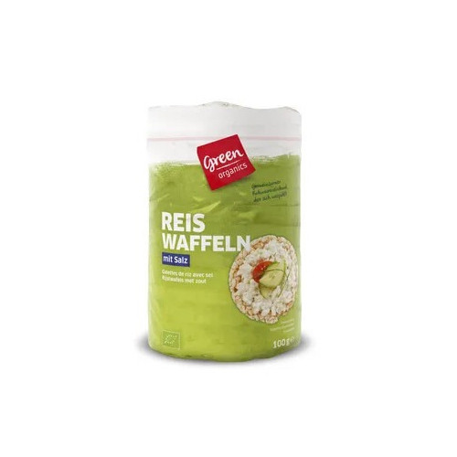 Био Оризови вафли с морска сол 100 г Green Organics