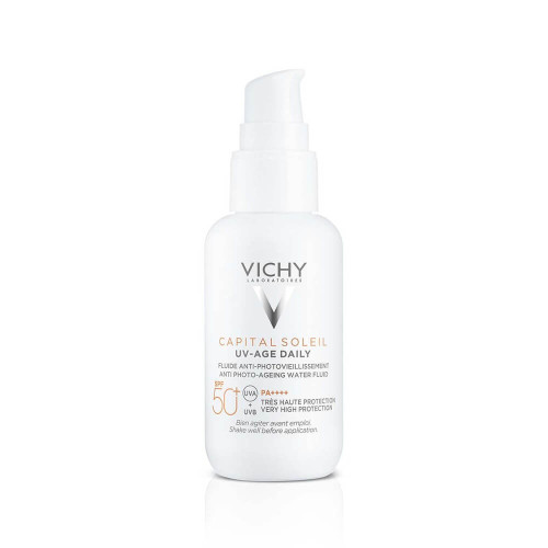 Vichy Capital Soleil UV-Age Слънцезащитен противостареещ флуид SPF50+ 40 мл
