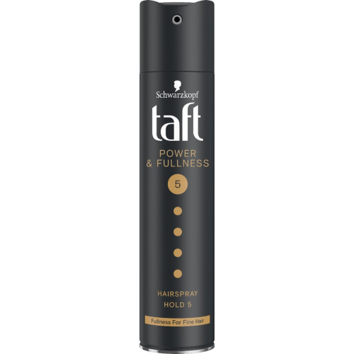 Taft Power & Fullness Лак за тънка коса за мега силна фиксация с кератинов филтър 250 мл