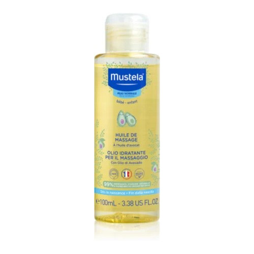 Mustela Овлажняващо масажно олио за бебета и деца 100 мл