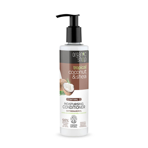Organic Shop Moisturising conditioner Coconut & Shea Овлажняващ балсам за коса с кокос и карите 280 мл