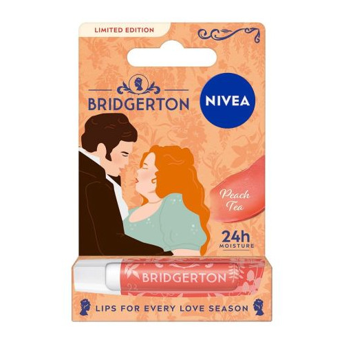 Nivea Bridgerton Балсам за устни с праскова и чай 4.8 g