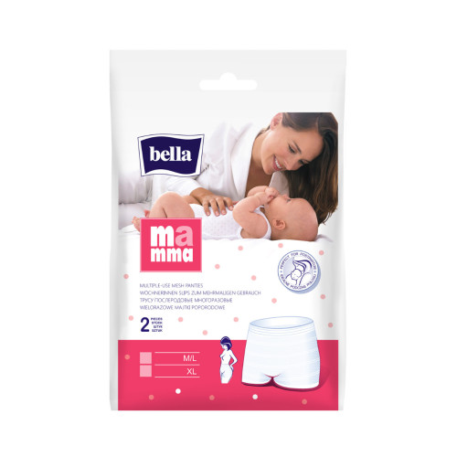 Bella Mamma Еластични гащи за родилки за многократна употреба M/L х 2 бр