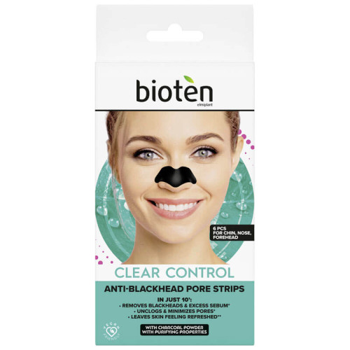 Bioten Clear Control Почистващи ленти за нос х 6 броя