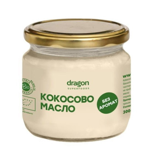 Био Кокосово Масло, без аромат 300 мл Dragon Superfoods