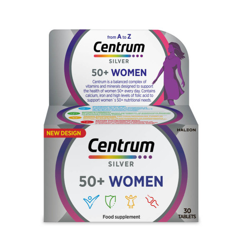 Centrum Silver Women 50+ A-Z Силвър Витамини и минерали за жени х 30 таблетки Pfizer